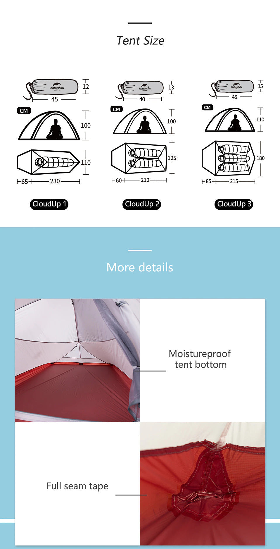 Ultralight Waterproof 1-Person Tent