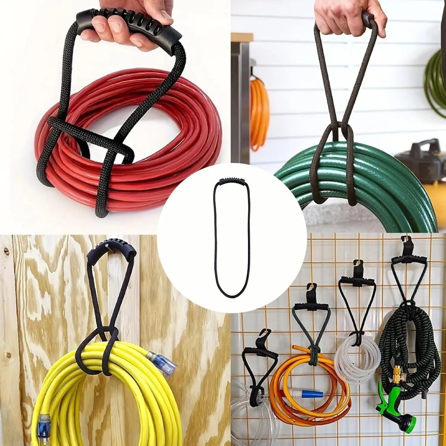 Extension Cord Organizer, Multipurpose Heavy-Duty Storage Strap With Handle, Fit Garages, RV And Boat Storage And Organization