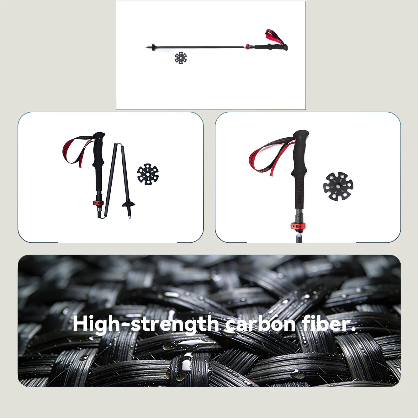 Super Light Telescopic Trekking Poles
