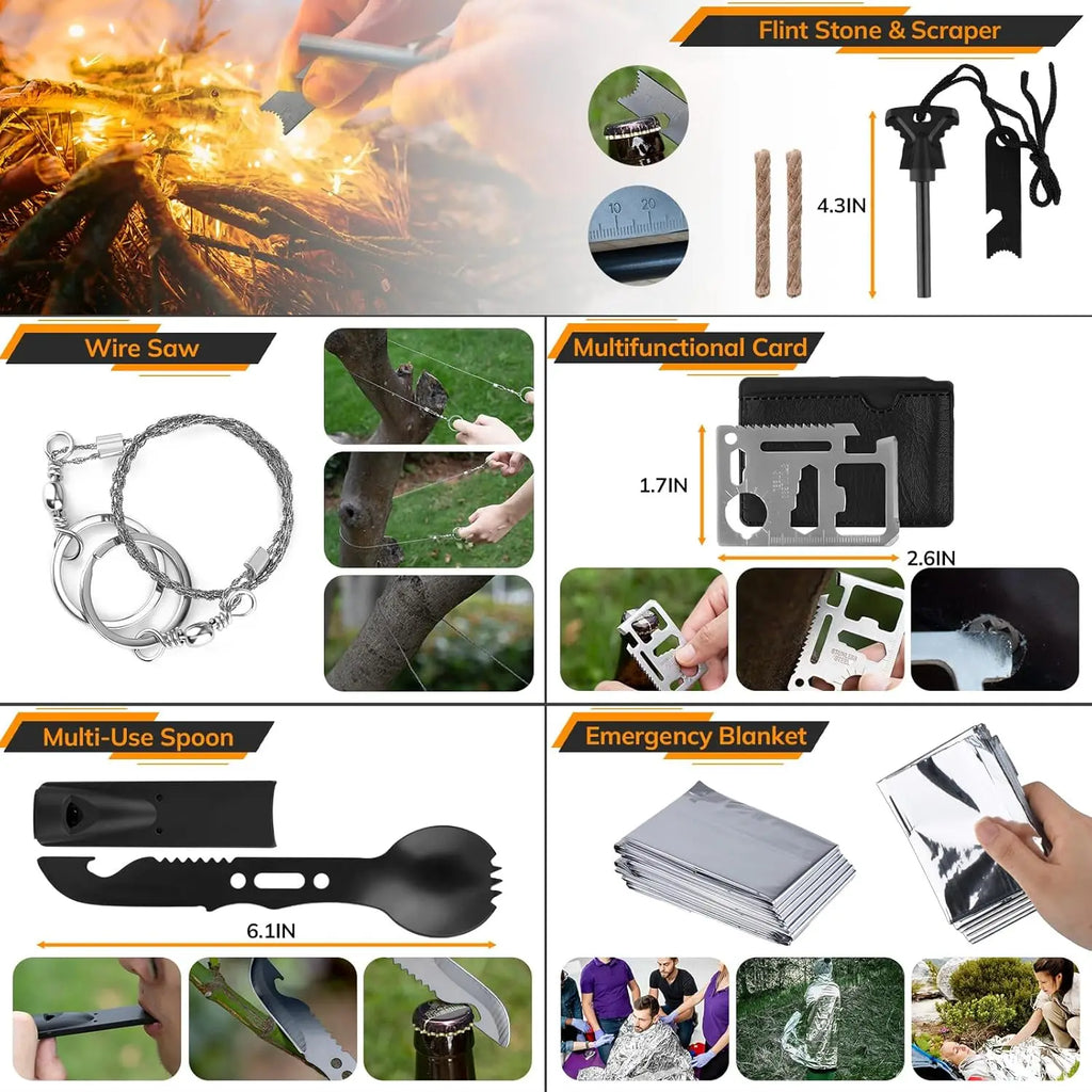 Survival Kit, First Aid, Tactical Gear, Tent