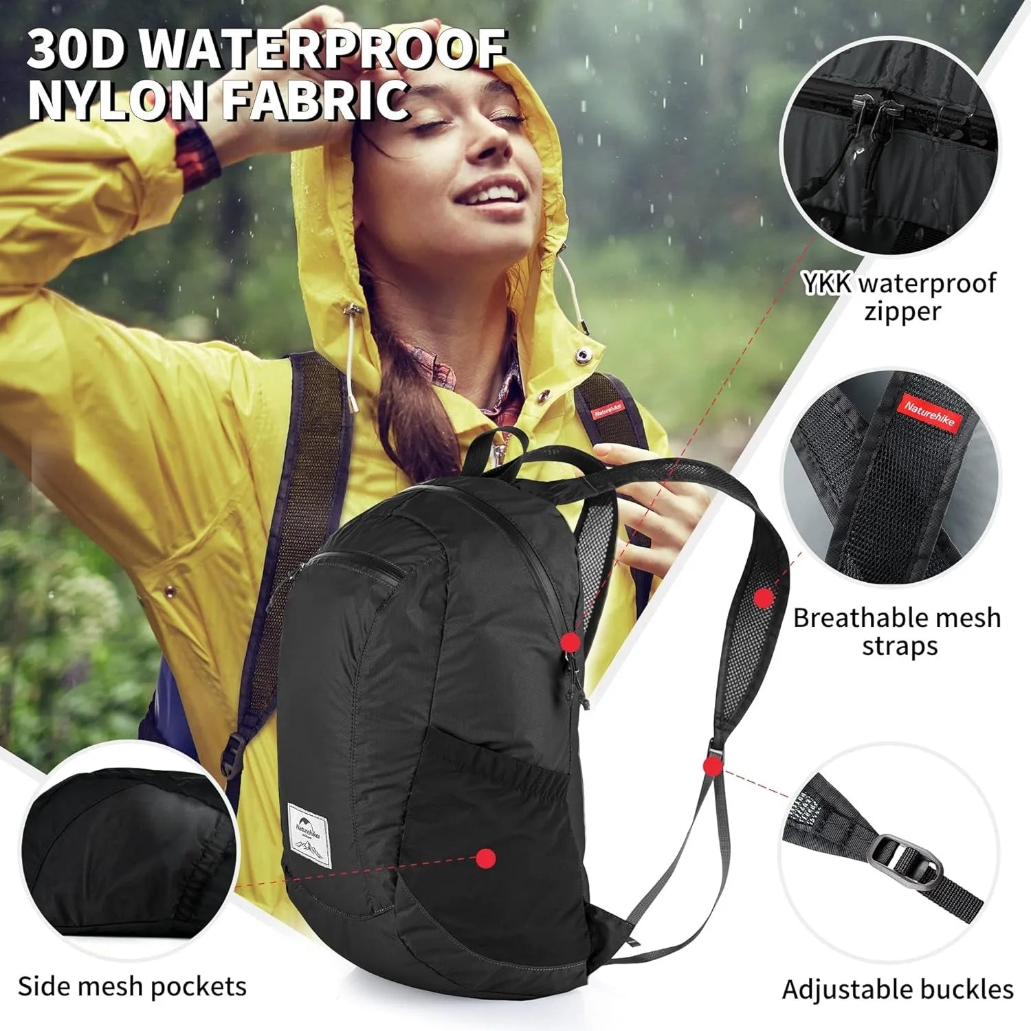 Naturehike Folding Waterproof Backpack Lightweight