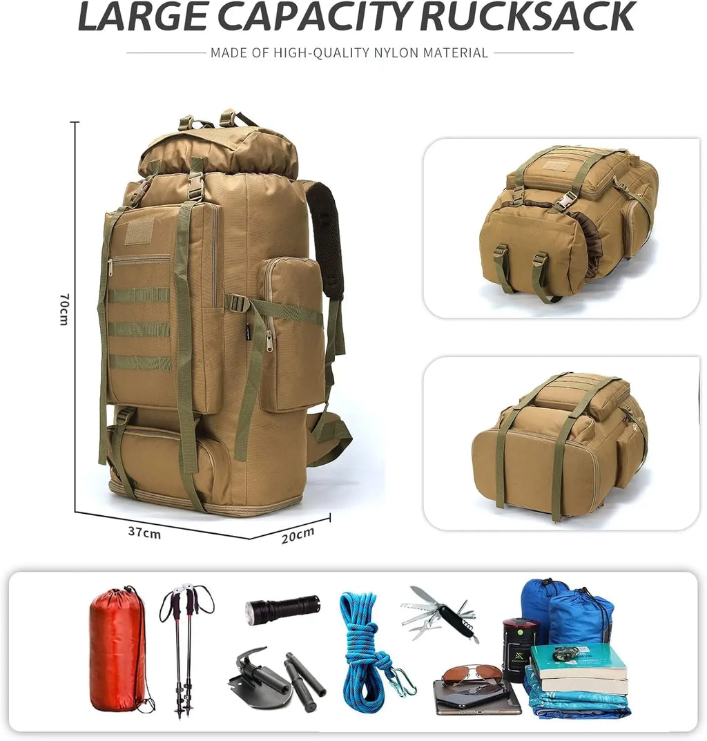 Hiking Camping  Waterproof Backpack with MOLLE System