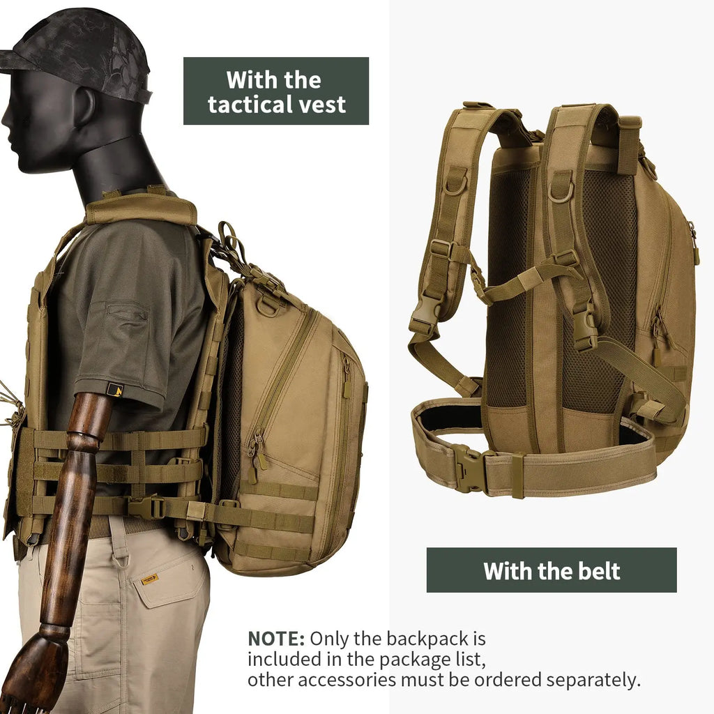Tactical Backpack MOLLE System Hiking Rucksack