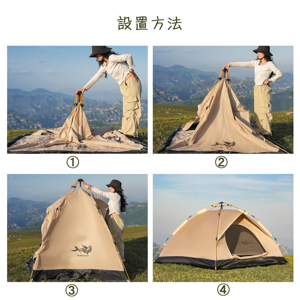 2-4 Person Camping Windproof Tent