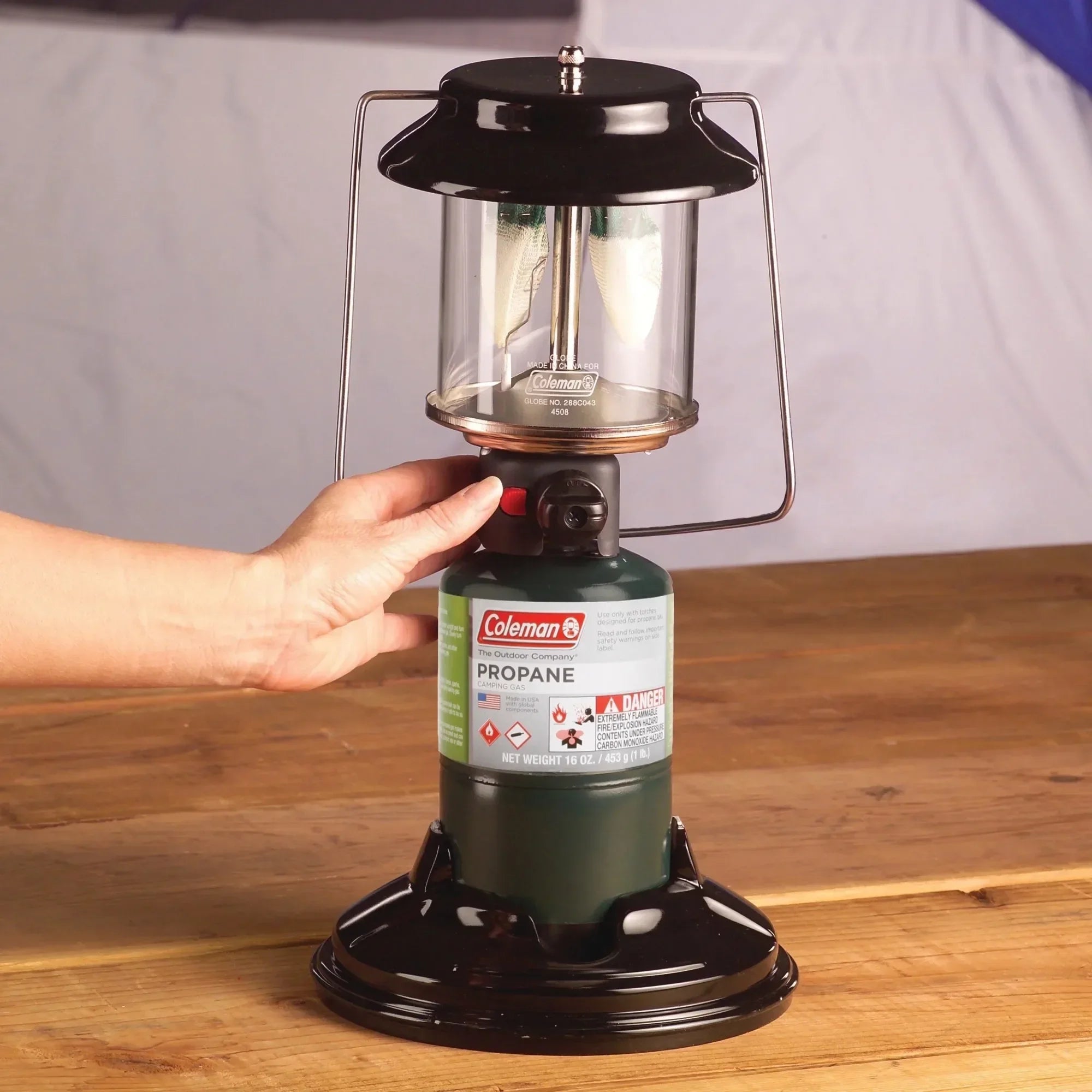 2-Mantle Propane Lantern With Carry Case