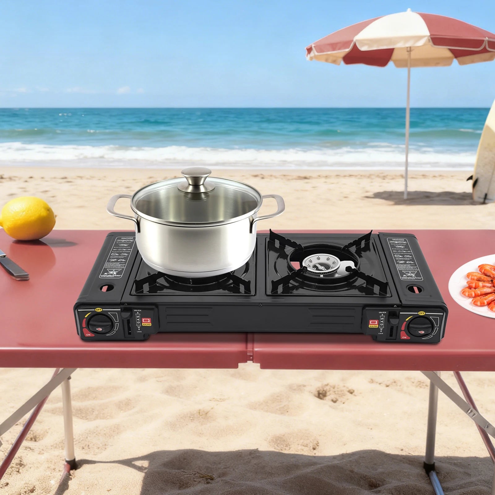 2 Burners Portable Gas Stove