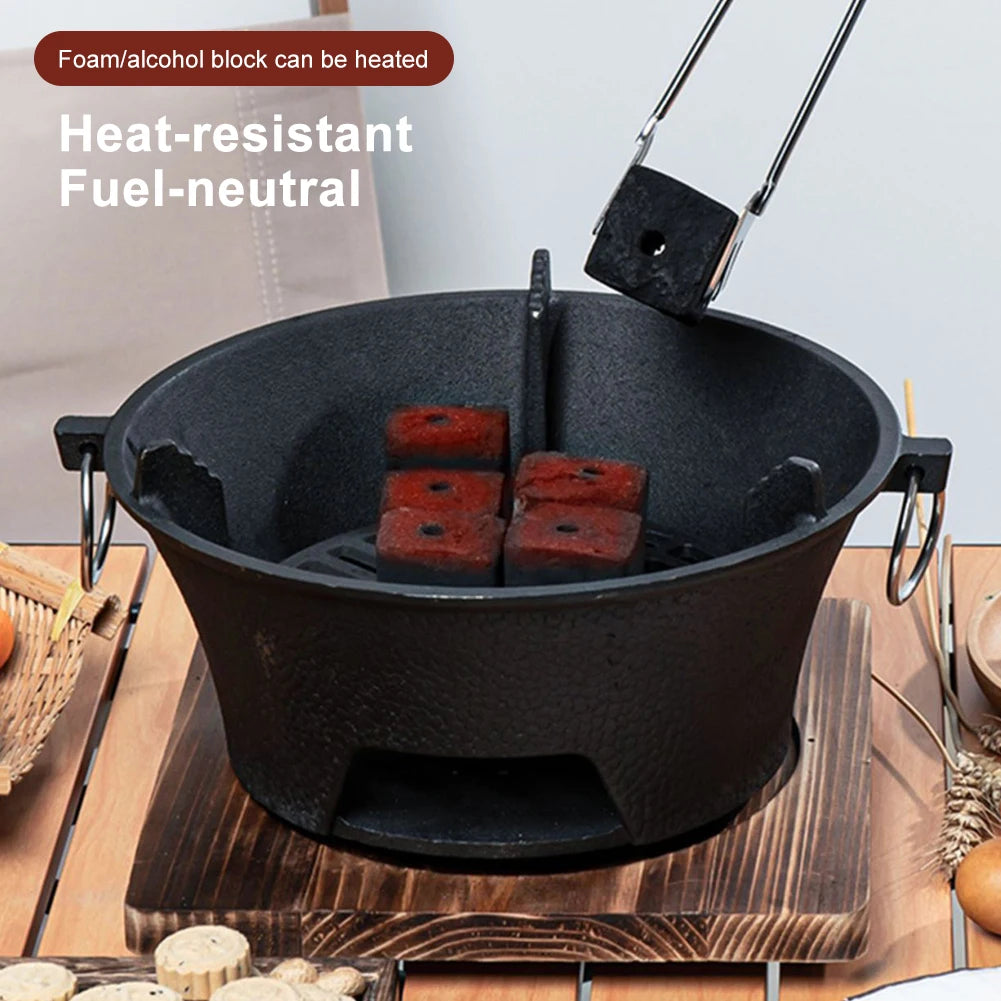 Tabletop Cast Iron Charcoal Barbecue Grill