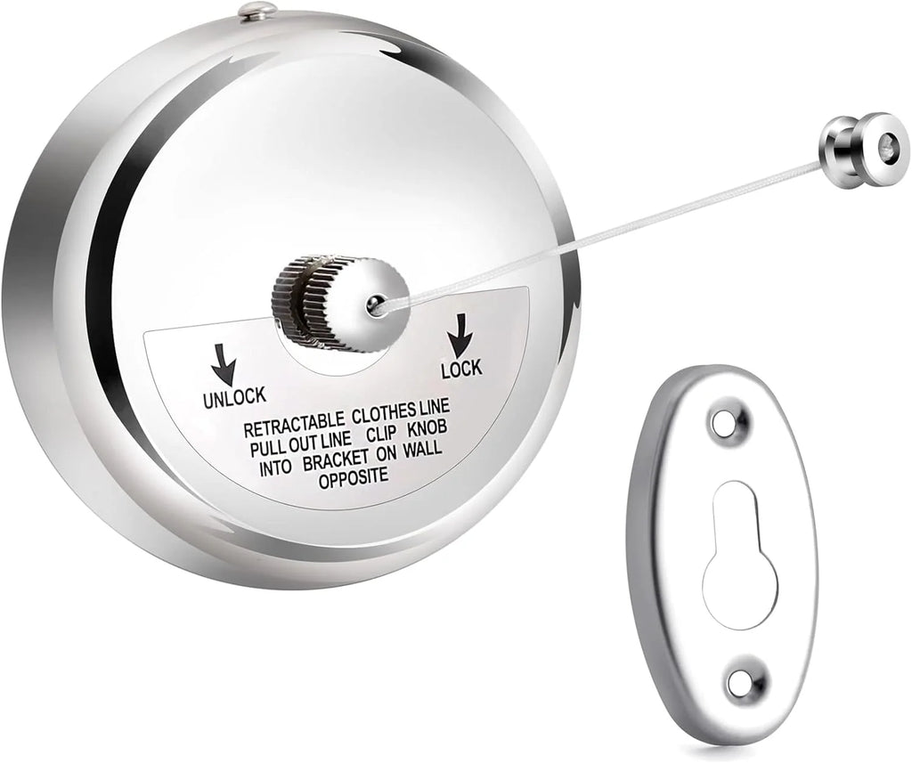 RV Clothesline Retractable Stainless Steel Bathroom Wire Rope Camping Car Outdoor Convenient Clothesline For Campervan Motorhome