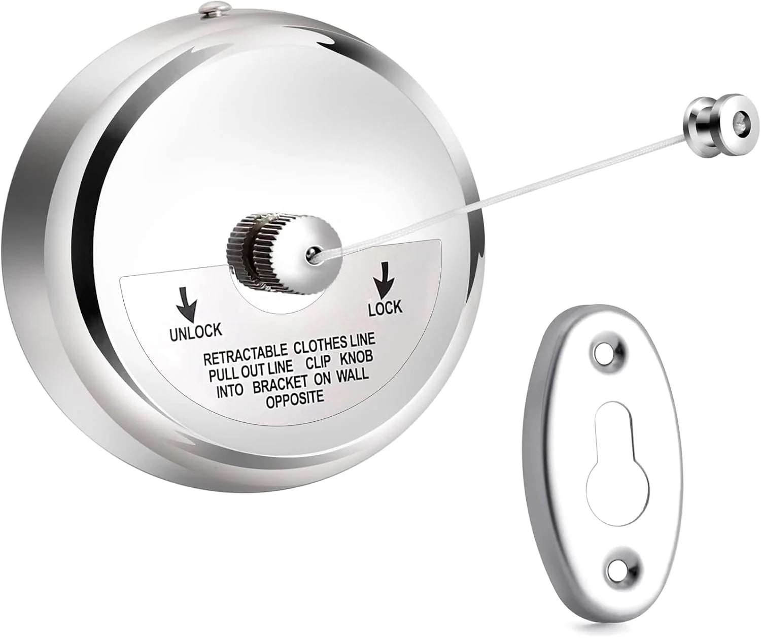 RV Clothesline Retractable Stainless Steel Bathroom Wire Rope Camping Car Outdoor Convenient Clothesline For Campervan Motorhome
