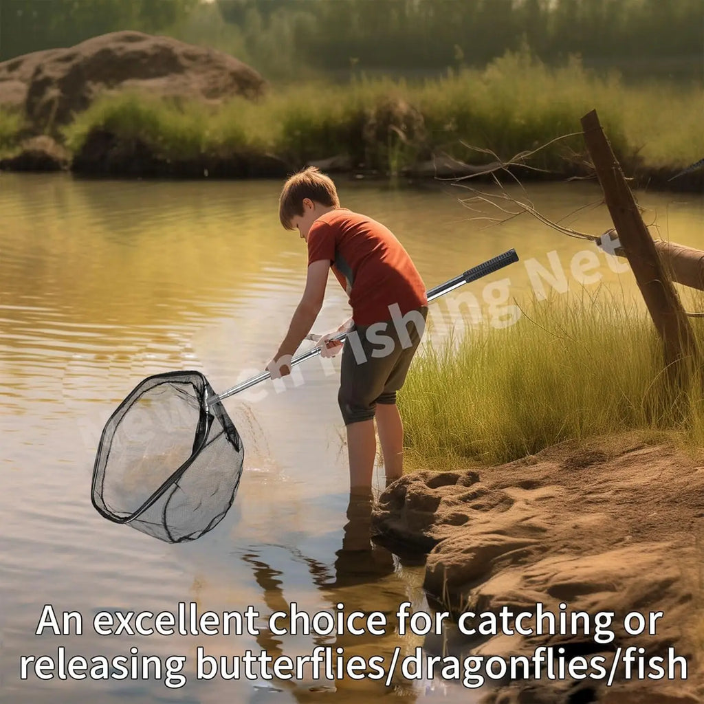 Fishing Net Foldable Collapsible Telescopic Landing Net