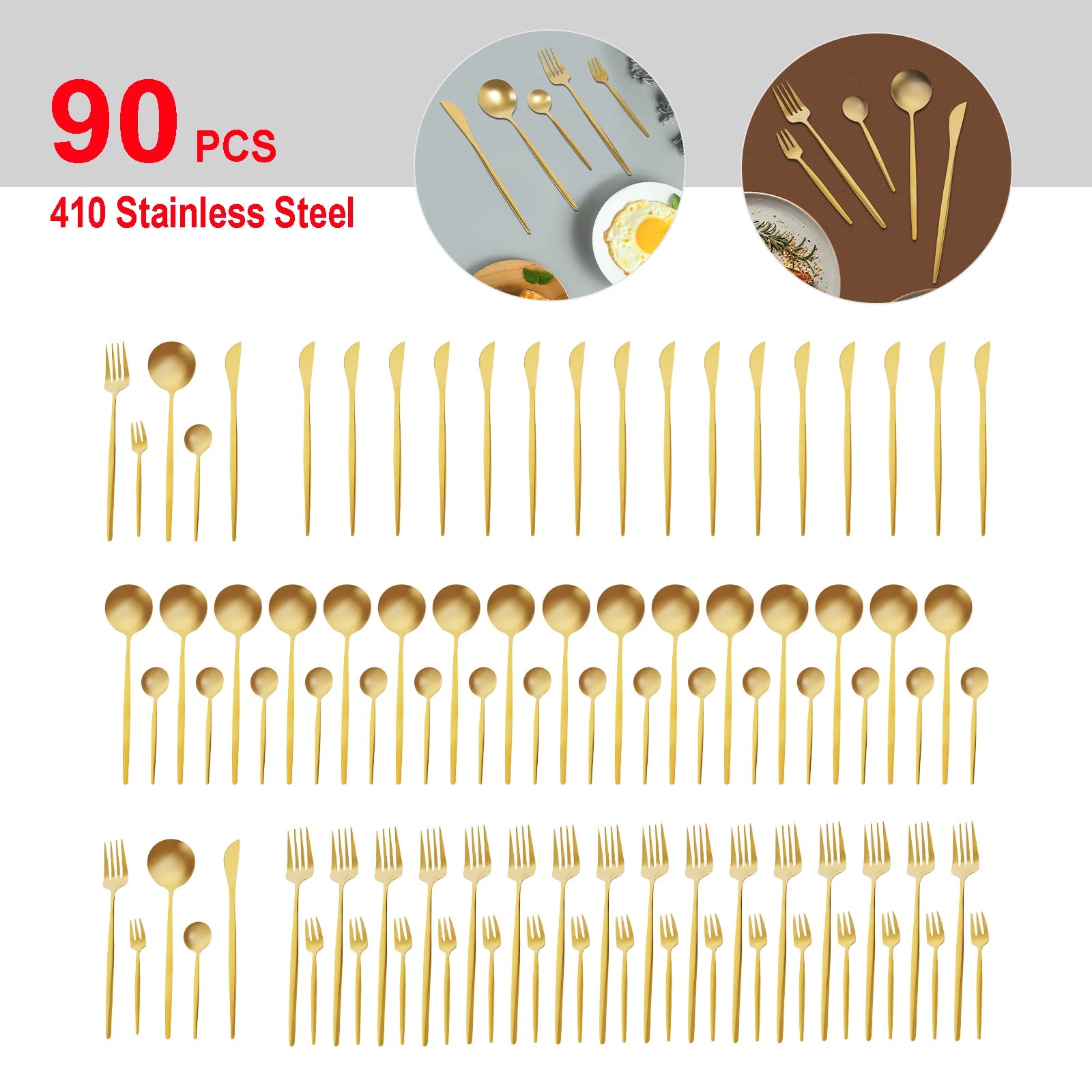 Stainless Steel Silverware Set