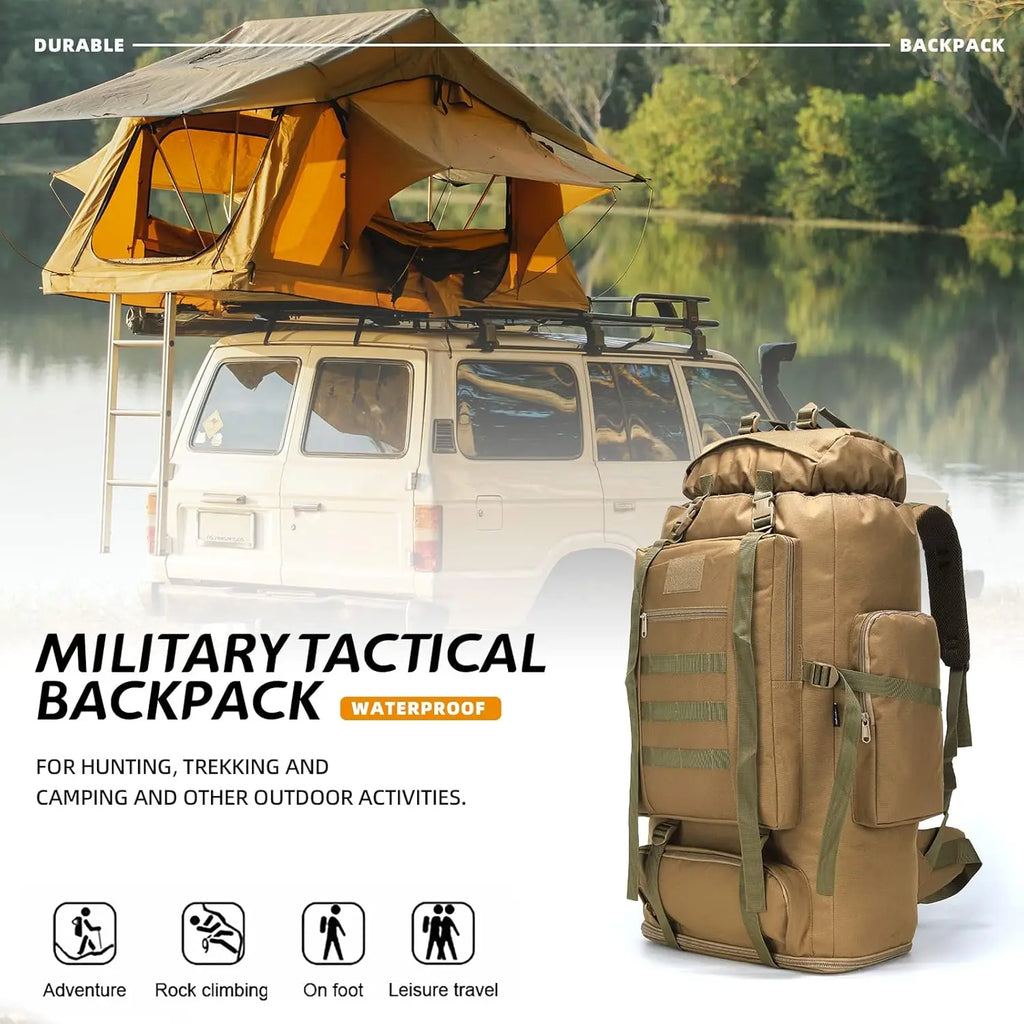 Hiking Camping  Waterproof Backpack with MOLLE System