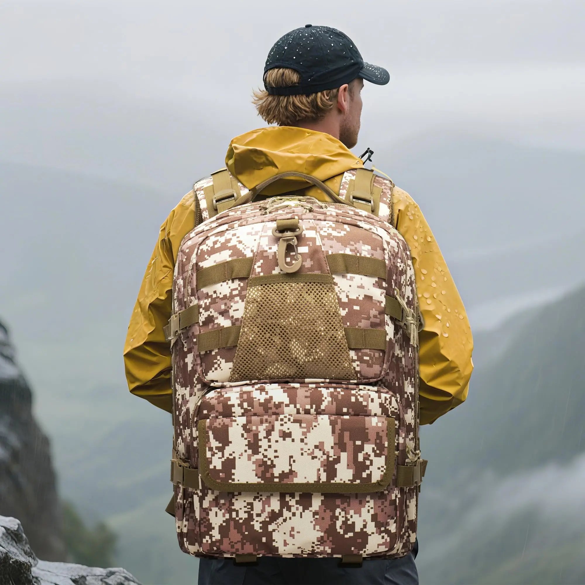 Camouflage Tactical Backpack With MOLLE Hiking Rucksack