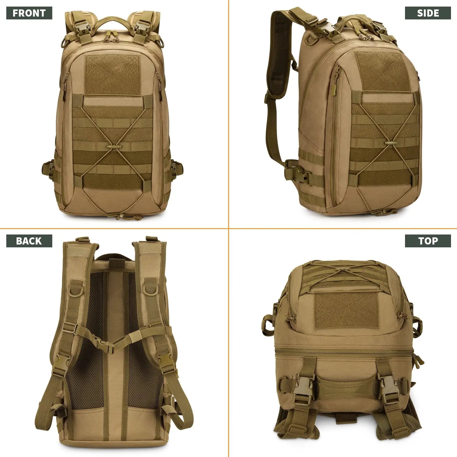 Tactical Backpack MOLLE System Hiking Rucksack