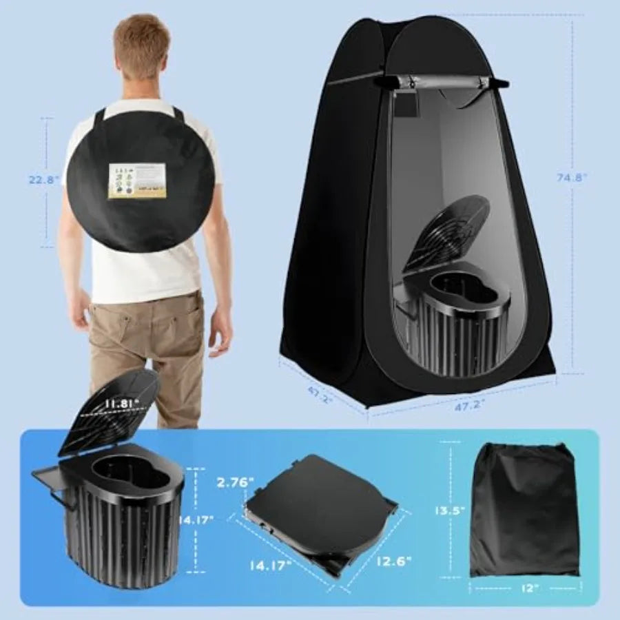 Camping Pop Up Privacy Tent Portable Toilet