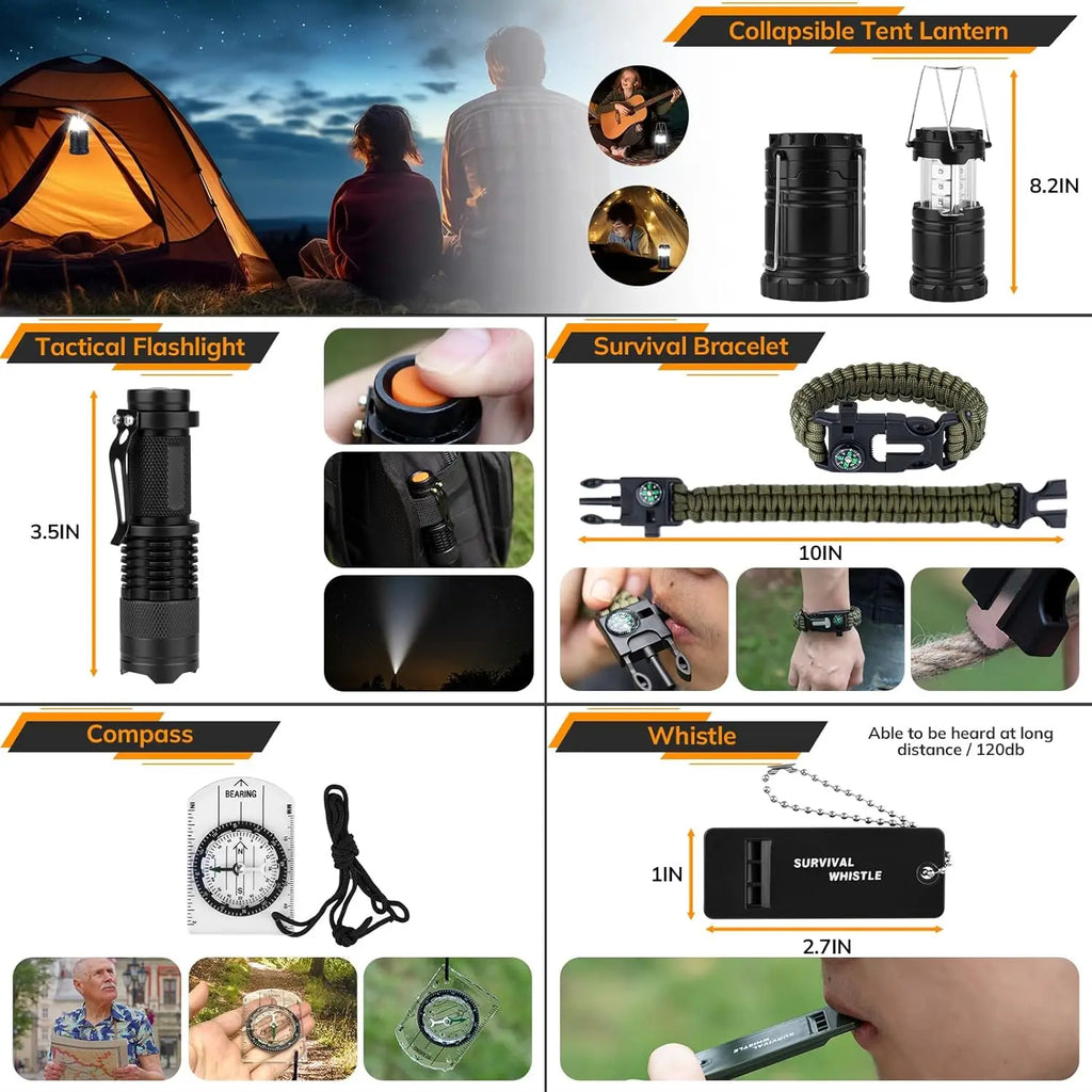Survival Kit, First Aid, Tactical Gear, Tent