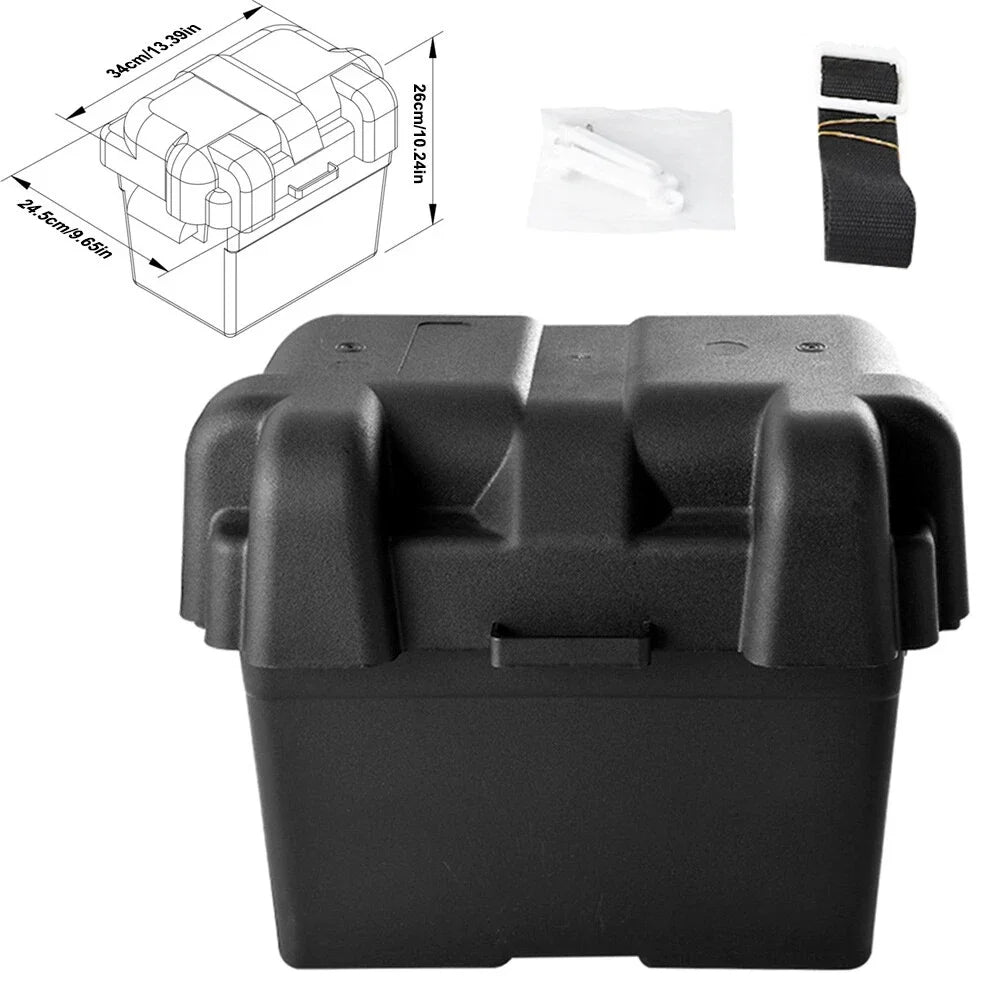 Car Battery Box Heavy Duty Box Heavy Duty Battery Box Automotive Replacement Battery Trays Box For Marine RV Accessories
