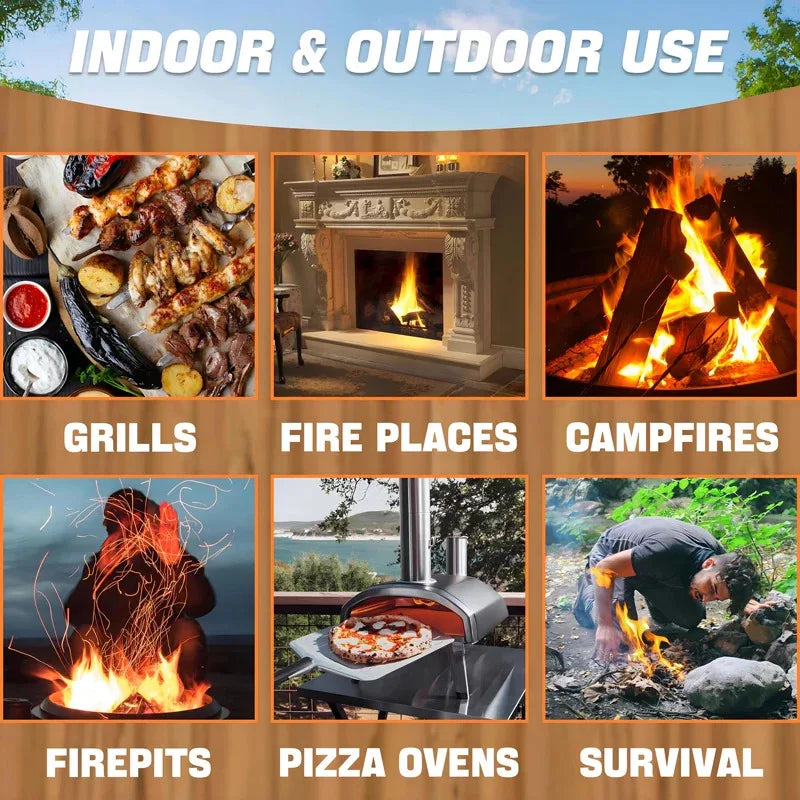 10/30/60Pcs Fire Starter,Natural Fire Starters for Fireplace,Campfires,Chimney,Bbq,Pit Wood Fireplace Charcoal Starter for Grill