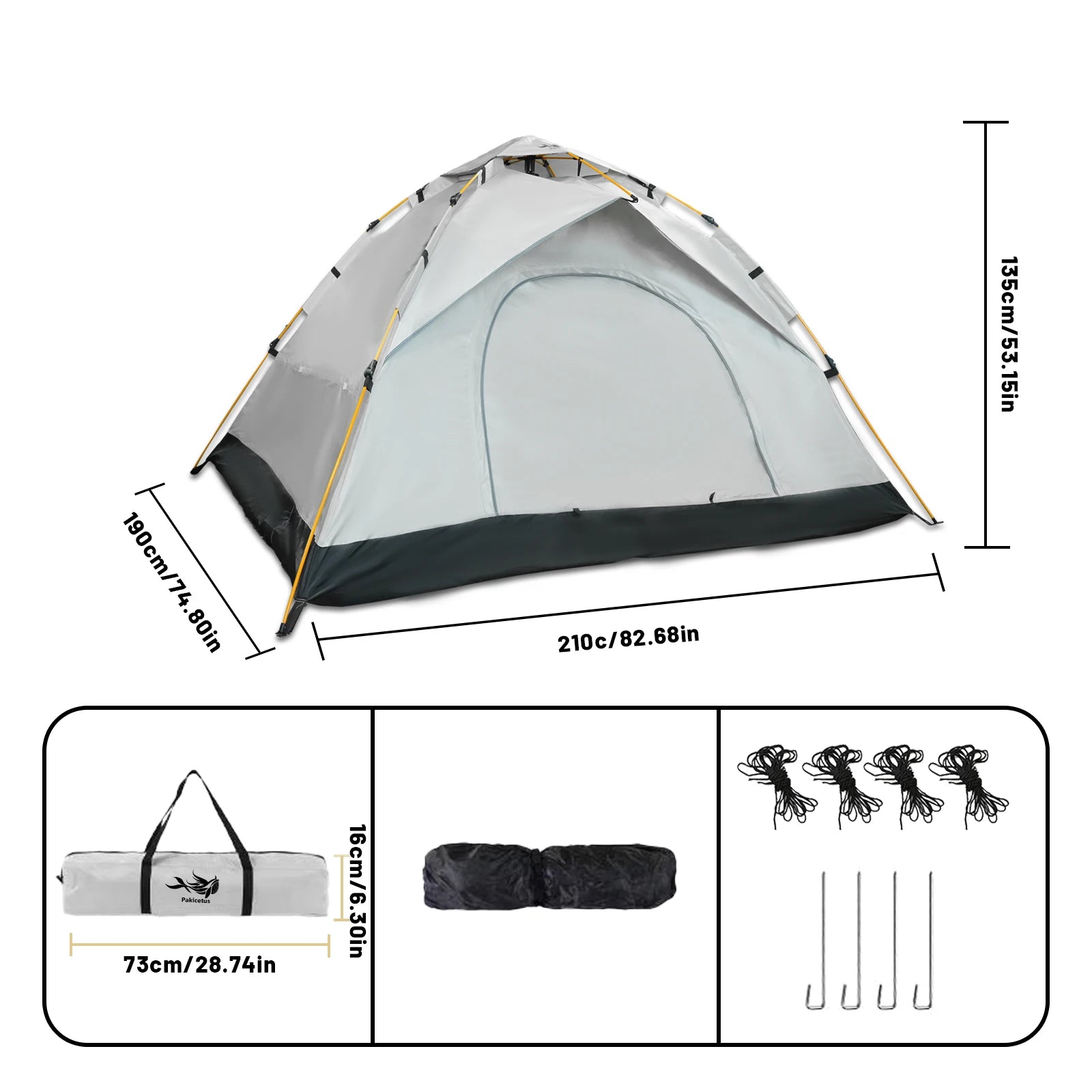 2-4 Person Camping Windproof Tent