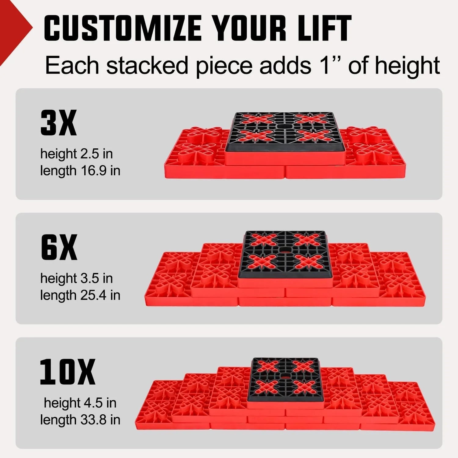 RV Leveling Blocks 12 Pack Interlocking Design