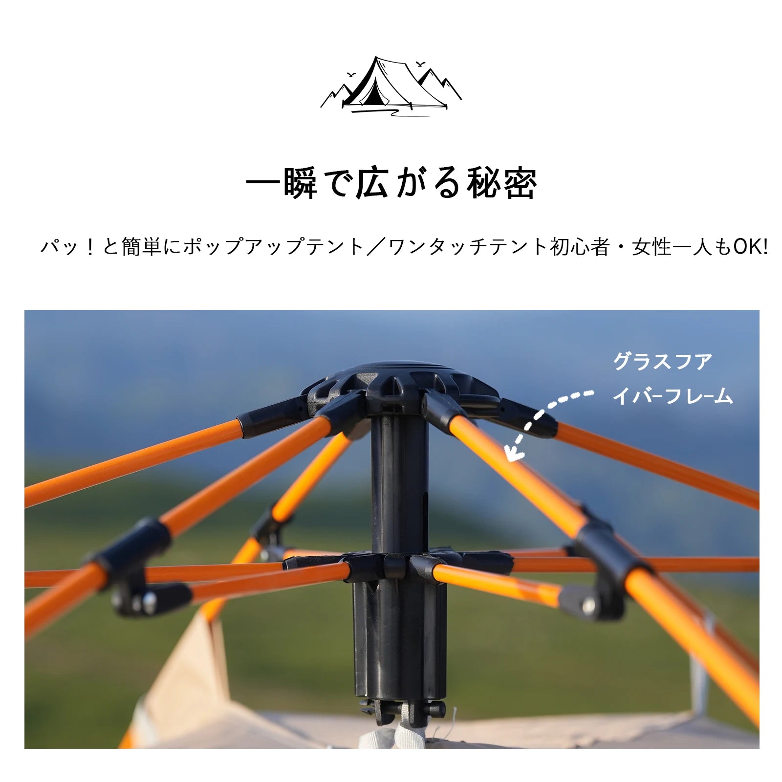 2-4 Person Camping Windproof Tent