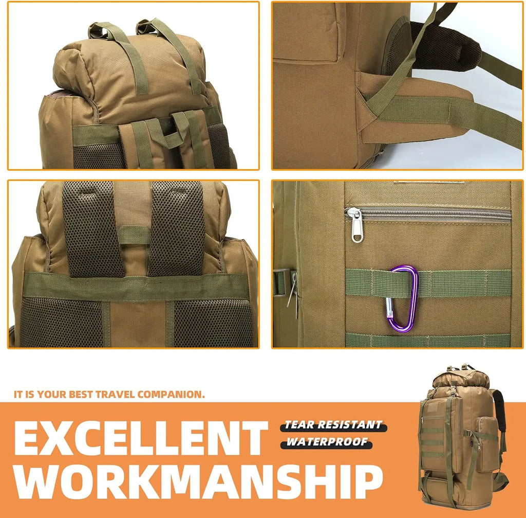Hiking Camping  Waterproof Backpack with MOLLE System