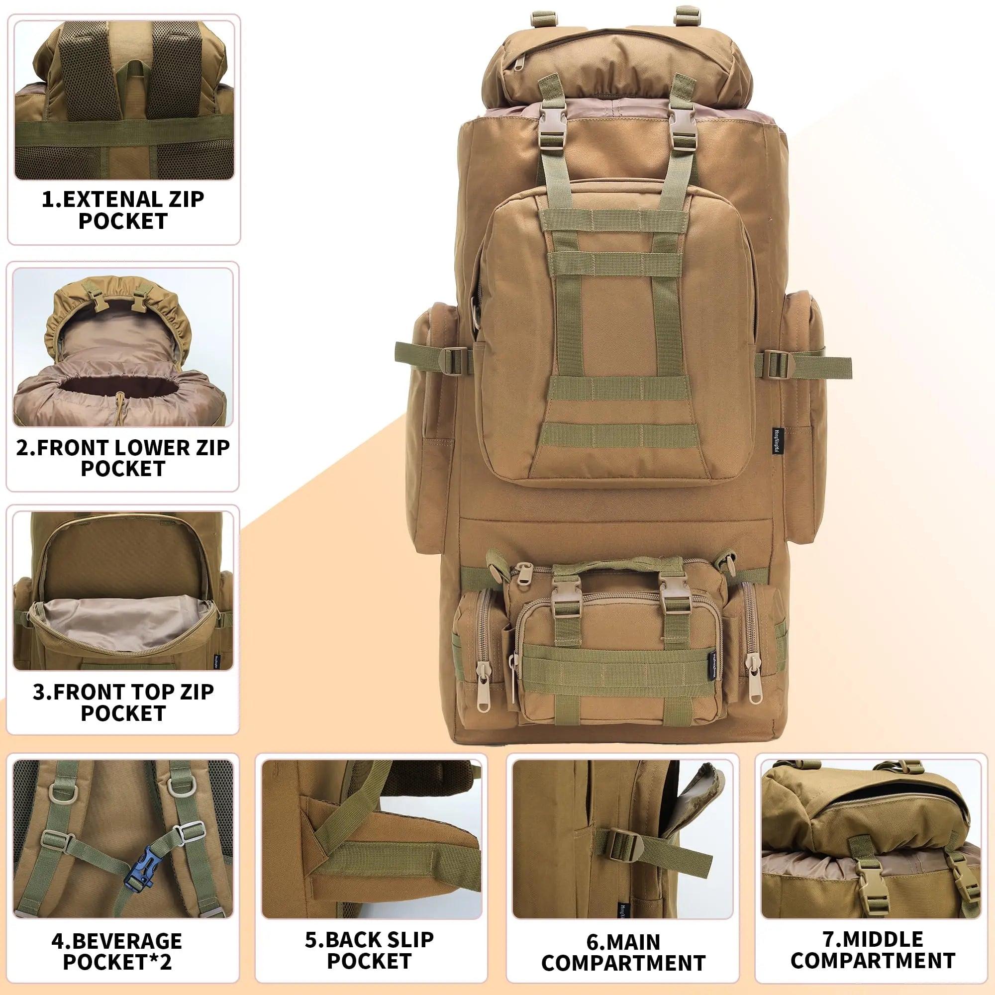 Hiking Backpack With Molle System