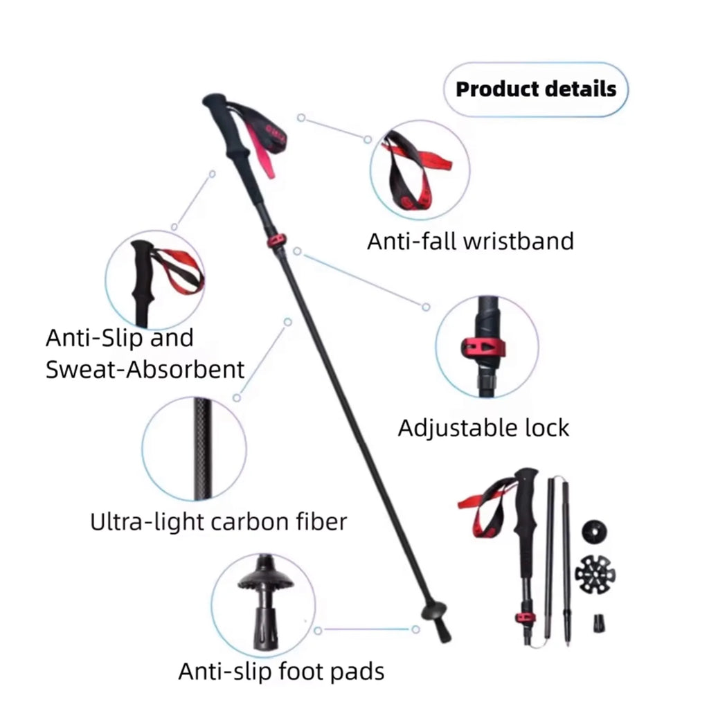Super Light Telescopic Trekking Poles