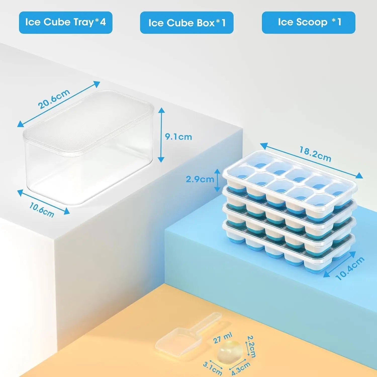 Silicone Ice Cube Trays