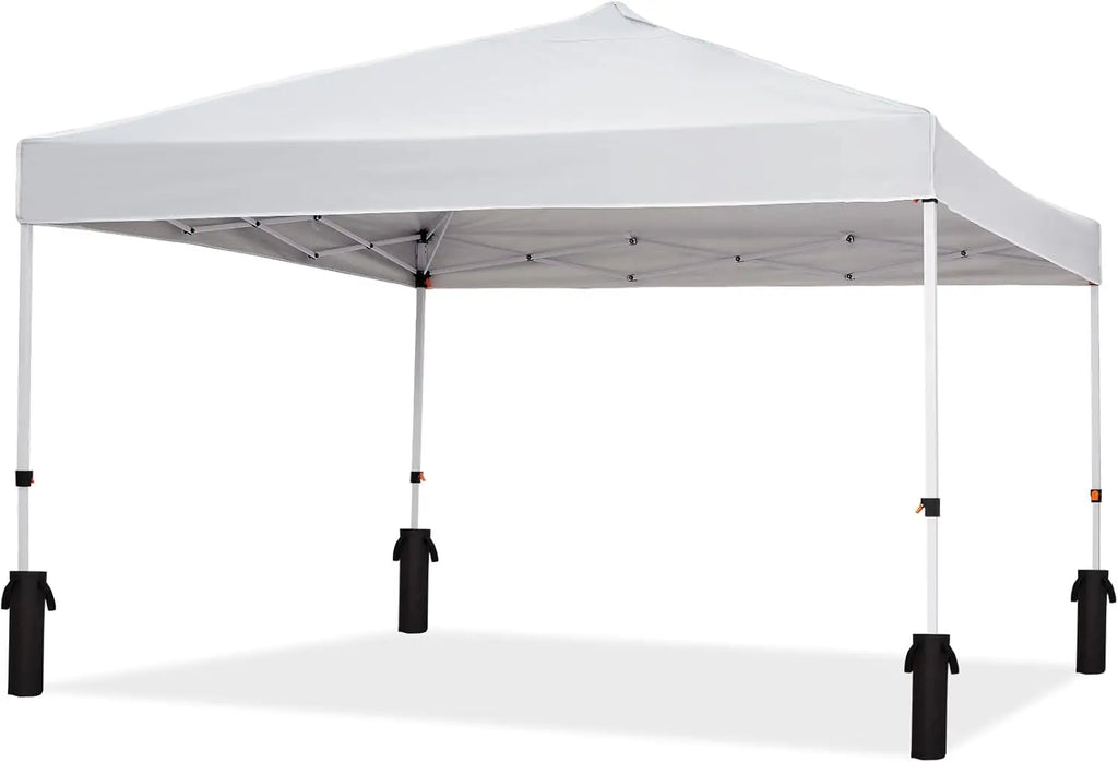 10x10 ft Pop-Up Canopy Tent with Mesh Walls – Waterproof & UV-Block Shade Shelter, Mosquito-Proof for Large Camping, Picnic