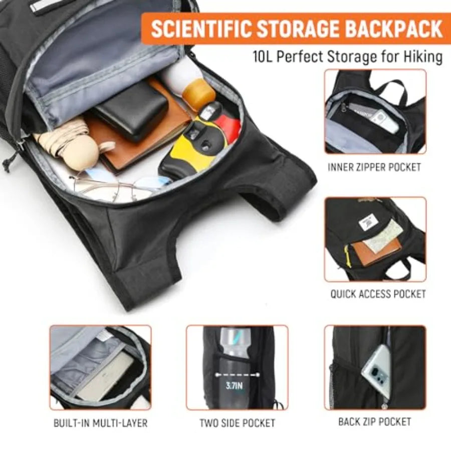 Hiking Backpack, Foldable and Packable Lightweight Daypack