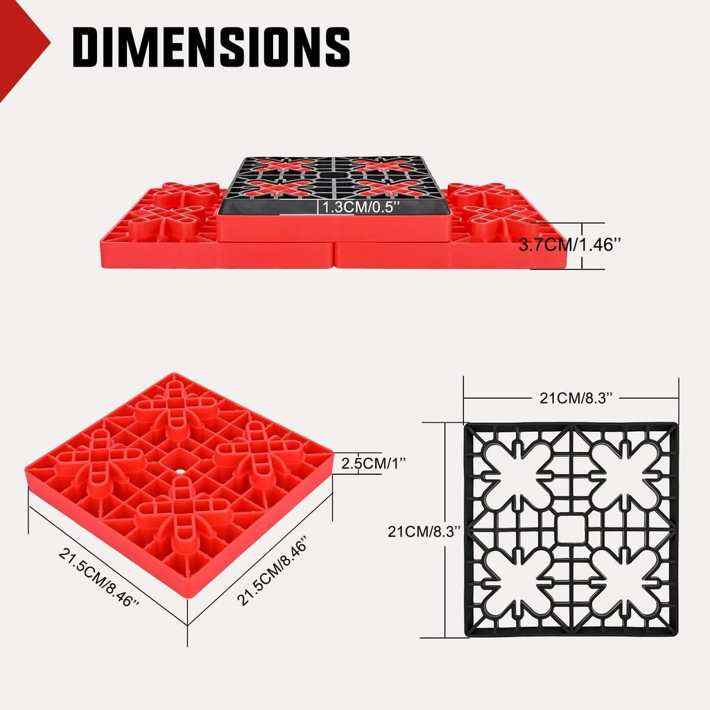 RV Leveling Blocks 12 Pack Interlocking Design