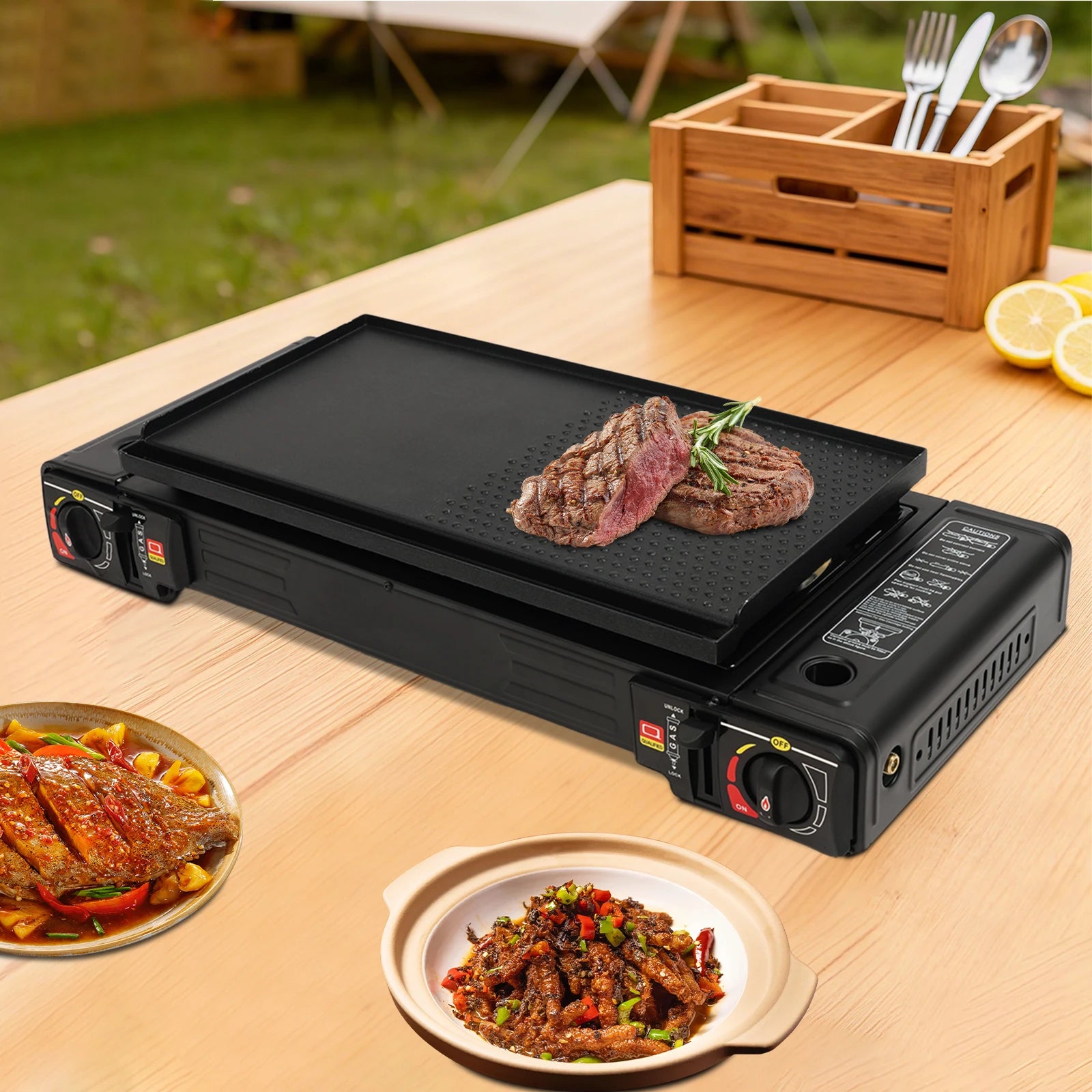2 Burners Portable Gas Stove