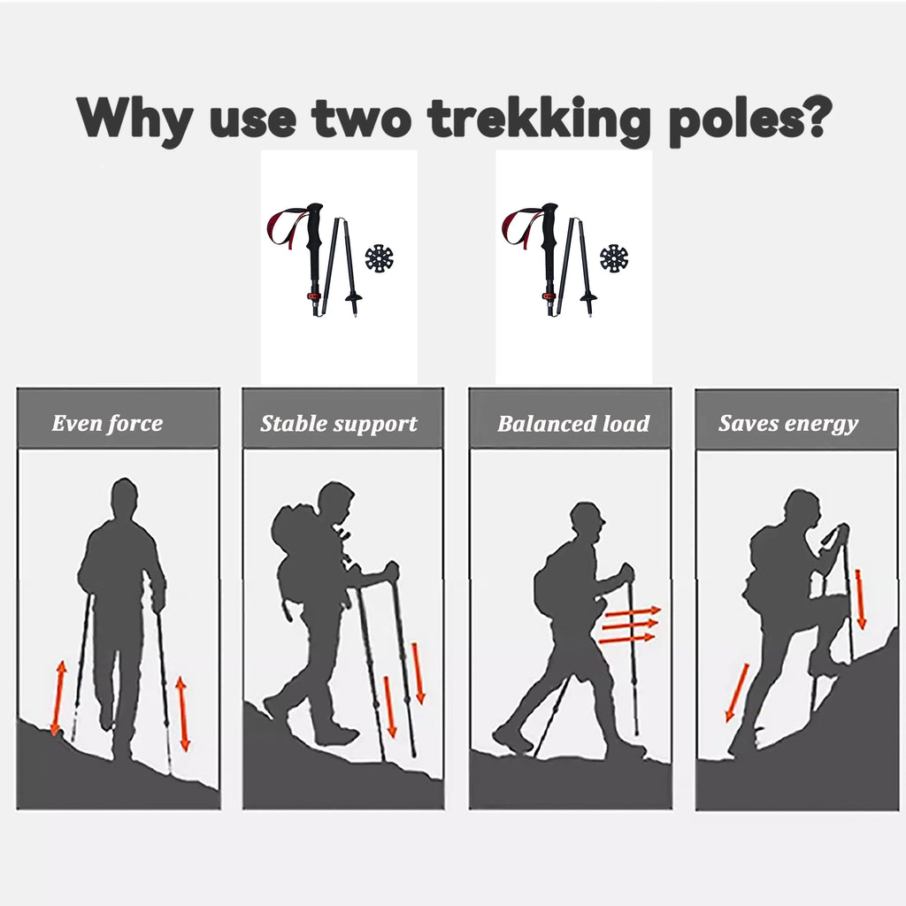 Super Light Telescopic Trekking Poles
