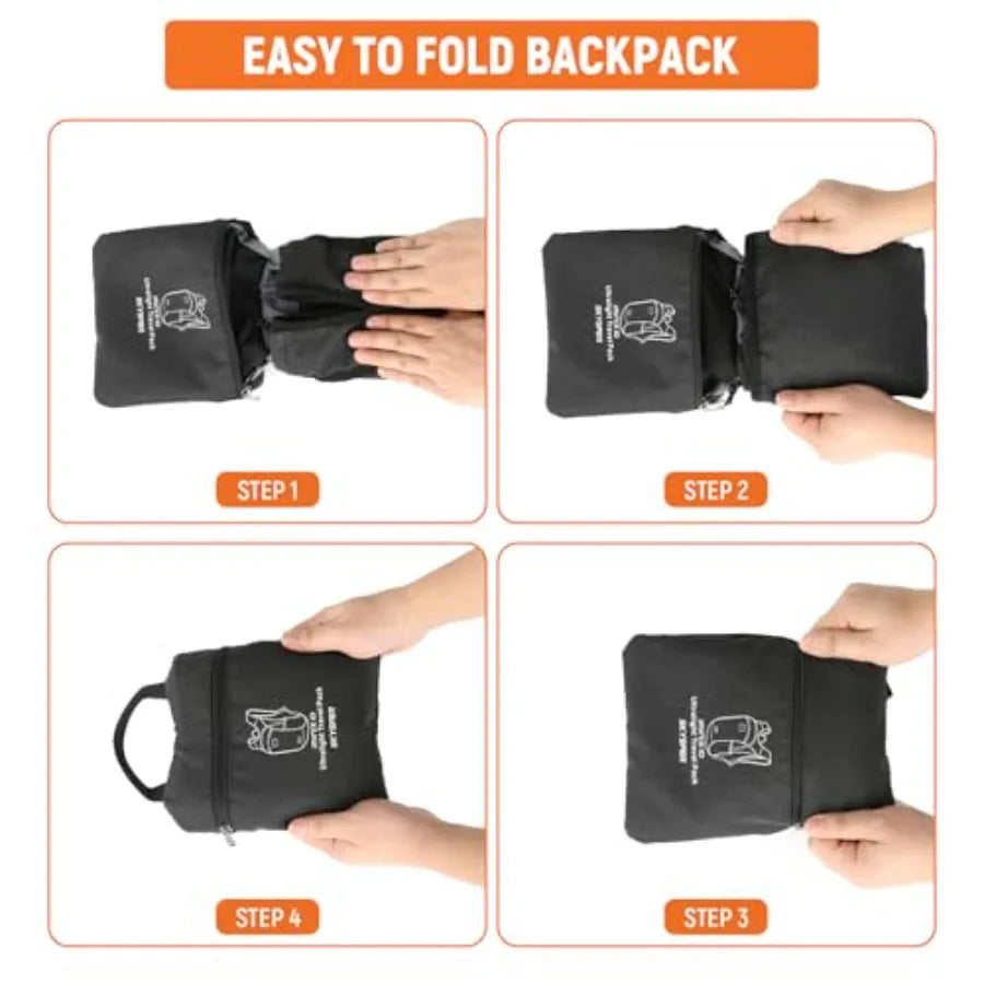 Hiking Backpack, Foldable and Packable Lightweight Daypack