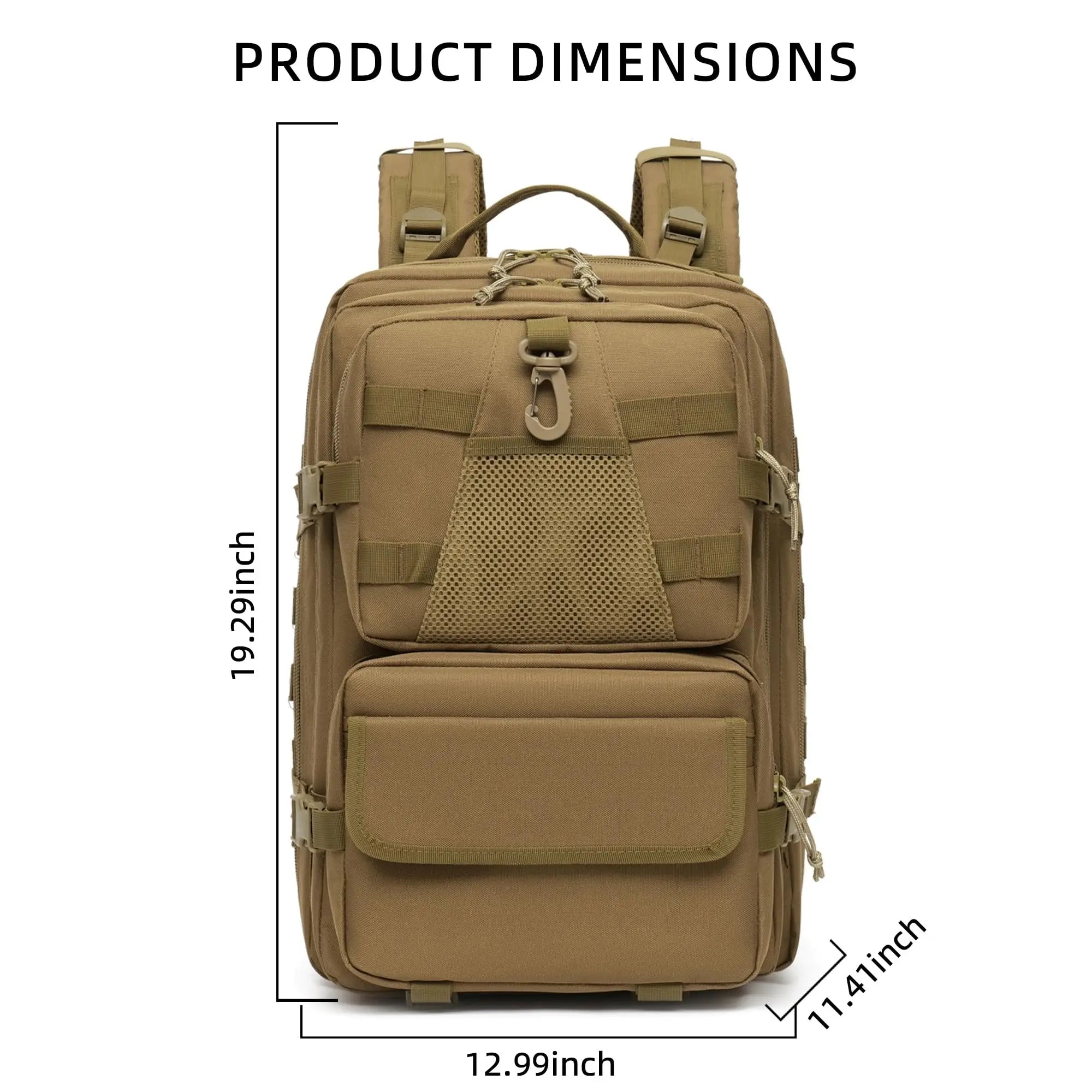Camouflage Tactical Backpack With MOLLE Hiking Rucksack