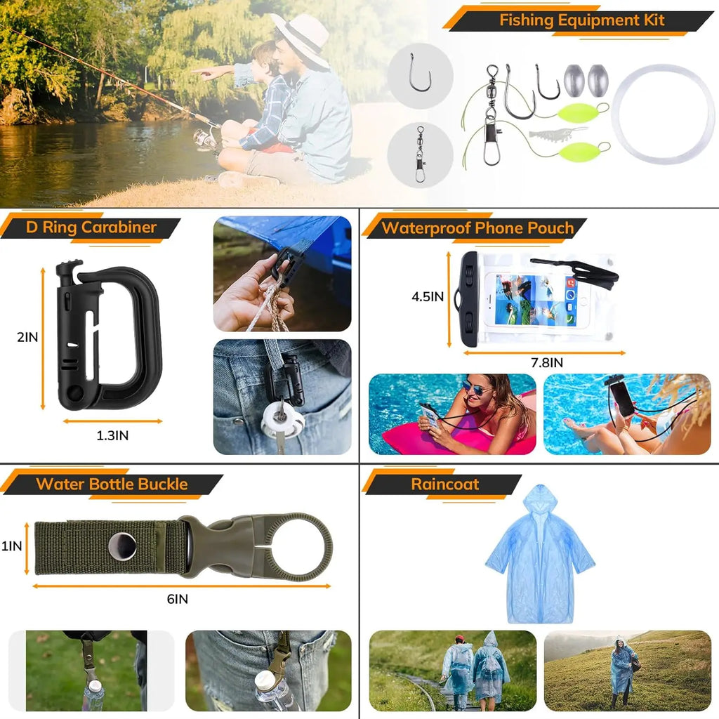 Survival Kit, First Aid, Tactical Gear, Tent